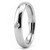 Men's Diamond Solitaire Domed Wedding Ring Polished Band