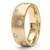 Scattered Diamond Mens Eternity Wedding Ring Satin 18k Gold Band