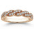 Braided Diamond Wedding Band Rose Gold Weave Ring Vintage Style