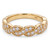 Natural Diamond Wedding Ring With Weave Design Vintage Style Yellow Gold
