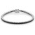 Fancy Black Diamond Tennis Eternity Bracelet 14k Gold