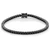 Fancy Black Diamond Tennis Eternity Bracelet 14k Black Gold