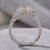Peach Pink Morganite Vintage Style Solitaire Engagement Ring Side