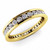 Channel-Set Diamond Eternity Wedding Ring Yellow Gold Band