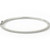 1 Carat Diamond Bangle Bracelet 14k White Gold
