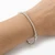 1 Carat Diamond Bangle Bracelet 14k White Gold On Wrist