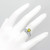 Matching Yellow Diamond Engagement Wedding Ring Set on Hand
