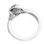 Fancy Green Diamond Halo Infinity Engagement Ring Side