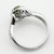 Fancy Green Diamond Halo Infinity Engagement Ring Side