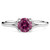 Purple Pink Diamond Solitaire Engagement Ring Split Band