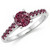 Fancy Purple Pink Diamond Engagement Ring