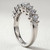 Prong-Set Diamond Anniversary Wedding Cluster Ring Side
