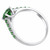 Fancy Green Diamond Engagement Ring White Gold Side