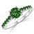 Fancy Green Diamond Engagement Ring White Gold
