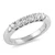 Six-Stone Diamond Wedding Band Anniversary Ring White Gold
