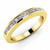 Baguette Cut Diamond Channel Anniversary Wedding Band Yellow Gold