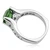 Fancy Green Diamond Modern Engagement Ring 18k Gold Side