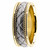 Handmade 14k Yellow Gold Wedding Band Ring With Upholstery Pattern