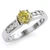 Fancy Canary-Yellow Diamond Six-Prong Engagement Ring