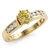 Fancy Canary-Yellow Diamond Six-Prong Engagement Ring Yellow Gold