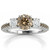 Unique Fancy-Brown Diamond Engagement Ring 3-Stone Design