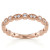 Fancy Diamond Wedding Ring / Anniversary Band With Milgrain 14k Rose Gold