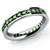 1 Carat Green Diamond Eternity Wedding Band Channel-Set Ring