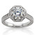 Diamond Halo Engagement Ring Vintage-Style Floral Setting