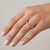 Diamond Infinity Swirl Eternity Wedding Band Bridal Ring On Hand