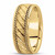 Handmade Mens Wedding Band 18k Yellow Gold Ring with Diagonal Lines