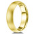 Classic Brushed 14k Yellow Gold Wedding Band Domed Matte Ring 