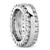 2-Row Diamond Eternity Wedding Band Bridal Side-View