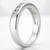Half Carat Diamond Wedding Ring Seven-Stone Channel Band Side