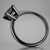 Princess Cut Black Diamond Solitaire Engagement Ring 14k Black Gold Side