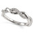 Diamond Weave Wedding Band / Anniversary Ring 14k White Gold