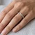 Diamond Weave Wedding Band / Anniversary Ring On Hand