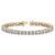 Oval Blue Aquamarine Diamond Bracelet 14k Yellow Gold