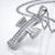 Mens Diamond Cross Pendant Massive Necklace Side