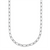 Polished 950 Platinum Paperclip Link Necklace - Hanging