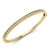 Diamond Hinged Bangle Bracelet With Milgrain 14k Yellow Gold