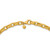 Men's Hammered 18k Yellow Gold Chain Necklace Clasp