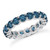 Fancy Blue Diamond Eternity Wedding Band