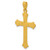 Pure 24k Gold Textured Cross Pendant Angle