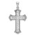 Vintage Style 14k White Gold Cross Pendant