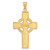 Celtic Cross Pendant Solid 14k Yellow Gold Back