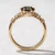 Fancy-Brown Diamond Floral Nature Engagement Ring 18k Gold Side