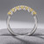 3/4ct Fancy-Yellow Diamond 7-Stone Anniversary / Wedding Ring Side