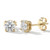 1 Carat Lab Grown Diamond Stud Earrings 14k Yellow Gold
