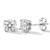 2 Carat Lab Grown Diamond Stud Earrings 14k White Gold