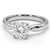 1 Carat Lab Grown Diamond Tapered Solitaire Engagement Ring